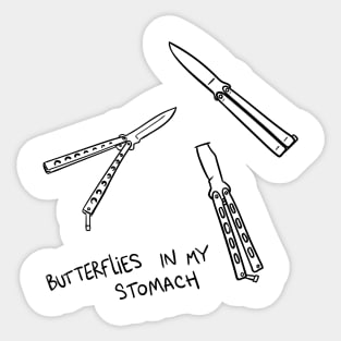 Butterflies In My Stomach Sticker